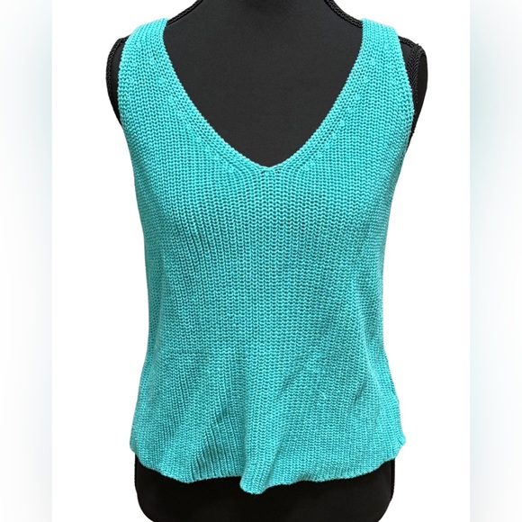 Vici Tops - Vici Turquoise Knit Tank Top